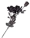 Accessory Decoration Dead Black Long Stem Roses Bouquet