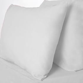 POLY COTTON PAIR OF PILLOW CASES - White