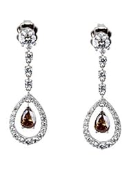 1 3/4 CT TW/05.75X03.75 18K White Gold Diamond Earrings