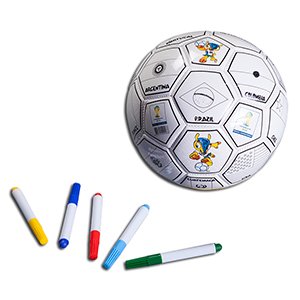 FIFA World Cup Color Your Soccer Ball, Country Flags - Size 3 (Inflated)