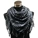 Houndstooth Square Shawl (40"x40"), White Black