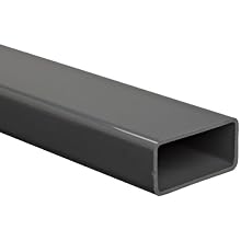 PVC NSF-61 Rectangular Tubing, Gray