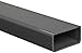 PVC-Hollow Rectangular Bar, Gray, NSF 61, 2