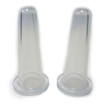 2 Cup Facial Transparent Silicone Chinese Cupping Therapy Set