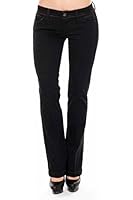 VIRGIN ONLY Women's Solid black denim boot cut at Amazon Women's Jeans store