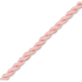 16 Inch Pink Twisted Silk Cord Necklace (Free Shipping)