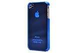 Produkt-Bild: ATC iPhone 4 4s Handytasche Hard Case Cover Etui transparent blau