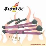 3 Point Retractable Plum Purple Seat Belt (1 Belt)