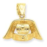 14k 3-D Nurse Hat Pendant