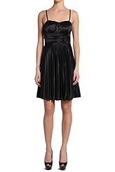 Sweetheart Cocktail Pleated Sleeveless Spaghetti Strap Jersey/Polyester/Silk/Knit  Dress With a Sash 