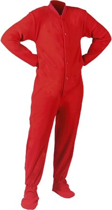 Micro-Polar Fleece Adult Footed Onesie Pajamas (Adult Medium (Up to 5'9
