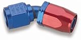 Earl's 304610 Auto-Fit Blue and Red Anodized Aluminum 45-Degree -10AN Hose End