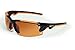 Maxx Sunglasses Wizard Black w/Orange Rubber Frame HD Amber Lens