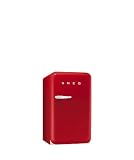 Smeg FAB10RR Standkühlschrank mit Gefrierfach / Rechtsanschlag / Kühlteil 101 Liter / Gefrierfach**** 13 Liter / rot