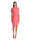 Adrianna Papell Womens Lace Sheath Dress