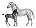 Breyer Classics Grey Thoroughbred and Foal Set [Toy]