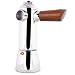 Freud Stainless Steel Stovetop Espresso Maker Wood Handle