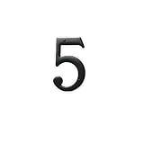 Baldwin 90675.102.CD Solid Brass House Number 5, Oil Rubbed Bronze
