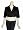 BRUNYA Silk Bolero Jacket in Black