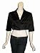 BRUNYA Silk Bolero Jacket in Black