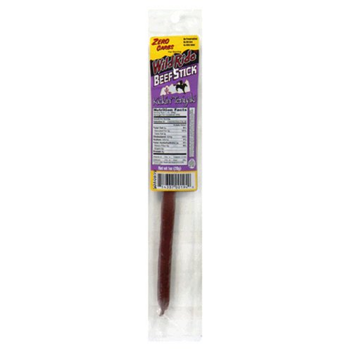 Wild Ride All-Natural Beef Jerky, Kickin Teriyaki, 1.25-Ounce Packages (Pack of 12) by Dried Beef