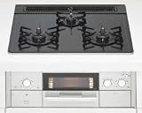 ハーマン　60cmガラス天板ビルトインコンロC3WD5PJAVST S-Blink セイフル ブラックガラストップ ステンレスフェイス 水無両面焼 [ガス種：都市ガス（１３Ａ）　ハイカロリーバーナー：左](ホーム/キッチン)