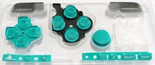 Sony PSP 3000 Series Button Set - Teal / Turquoise [customize] [repair part] [video game]