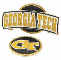 Georgia Tech Yellow Jackets Slider Clip With Golf Ball Marker Of 3)