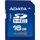 A-DATA 16 GB SDHC Class 4 Flash Memory Card ASDH16GCL4-R (Blue)