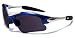 X-Loop Sonnenbrillen - Sport - Radfahren - Skifahren - Laufen - Driving - Motorradfahrer / Mod. 1400 Blau Schwarz / One Size Adult / 100% UV400 Schutz