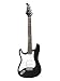 Silvertone Revolver Electric Guitar, Left Handed, Black
