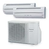 Friedrich M18DYF 19,000 BTU Dual Zone Wall-Mounted Cool/Heat Pump Ductless Split System with Advanced Inverter Technology (2 x MW09Y3FM Indoor /MR24DY3F Outdoor)