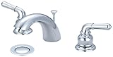 Aviditi Olympia Series L-7332 Accent Two Handle Widespread Lavatory Faucet with Brass Pop-Up Drain A