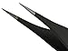 Tweezty Tweezer Set of Slanted Tweezers and Precision Tweezers - Stainless Steel Pointed Tweezers for Ingrown Hair, Eyebrow Plucking, and Blackhead and Splinter Removal