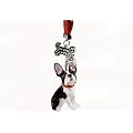 Boston Terrier Handgefertigter Schl�sselanh�nger (5cm x 5cm)