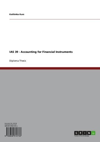 IAS 39 - Accounting for Financial Instruments