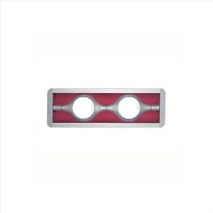 Space Two Light Recessed Light in Metallic Gray with Optional Glass Diffuser by Zaneen