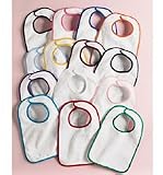 Rabbit Skins Infant Snap Bib with Contrast Binding - Available in 13 Colors