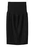 Angeliebe エンジェリーベ 産前 産後 対応 フィット ニット ペンシル スカート 11号 ブラック