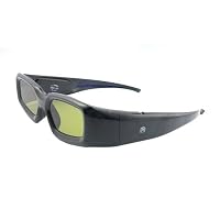 SainSonic RECHARGEABLE Infrared Active Shutter Glasses For Toshiba 3D HDTVs(Black)