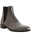 Prada graphite metallic leather ankle boots