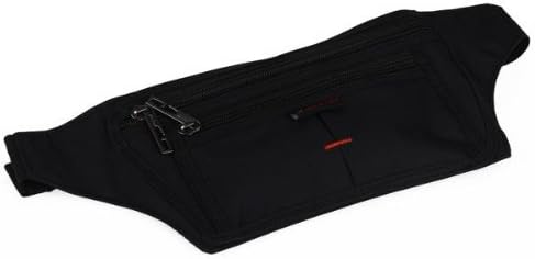 Waterproof Waist Bum Bag Fanny Pack Purse Wallet Zipper Pocket Sport Black
