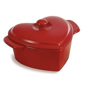 Chantal Glossy Red Heart-Shaped Covered Casserole 2.5-qt. by Chantal