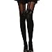 abcsell ABC(TM) Vintage Tights Pantyhose Tattoo Mock Bow Suspender Sheer Stockings