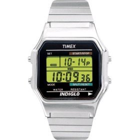Timex Men's Classic Digital Silver-Tone Watch #T78582