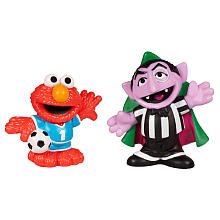 SESAME STREET PLAYSKOOL Soccer Friends Count Von Count & Elmo