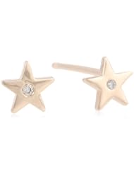Shy by Sydney Evan Star Stud Earrings with Burnished Diamond