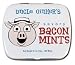 Each one of these mints tastes like a delicious slice of crispy bacon with just a hint of mint flavor to give it that extra punch! It may sound weird but once you taste it, you'll see that mint and bacon is a match made in China. Each 2-1/4" x 2" x 1/2" tin contains one hundred mints. You will receive one tin.