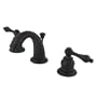 Kingston Brass KB915AL Victorian Mini Widespread Lavatory Faucet with Brass Pop-Up, Oil Rubbed Bronze (Not CA/VT Compliant)