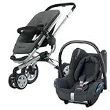 Quinny Buzz 3 Black Travel System Complete with Cabrio fix Car seat Phantom
